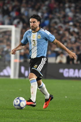 Argentina v Benin - International Friendly, Länderspiel, Nationalmannschaft Nicolas Tagliafico of Argentina plays during the match between Argentina and Benin at Estadio Monumental in Buenos Aires, Argentina, on October 6, 2026. Buenos Aires Buenos Aires Argentina  Copyright: xFedericoxPerettix originalFilename:peretti-argentin261006_npboO