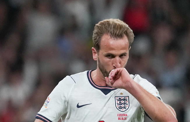 England v Czech Republic Group 3 UEFA Nations League - Season 2026 2027 - Wembley Stadium Harry Kane of England celebrates scoring 2nd goal in 3-0 win during the England v Czech Republic UEFA Group 3 Nations League Match at Wembley Stadium London, Season 26 27, October 6 2026 London United Kingdom