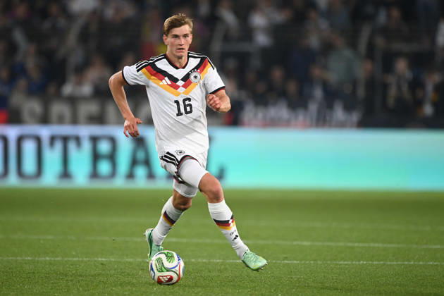 Alyosha KEMLEIN GER Play, Individual Play, Soccer International Match, U21, European Championship Qualifier, Germany vs. Georgia 2–0 on October 6, 2026, Schüco Arena, Bielefeld, Â
