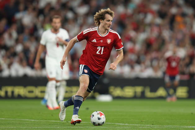 LONDON, ENGLAND - OCTOBER 6: Alex Kral of Czechia during the UEFA Nations League 2026 27 group phase match between England and Czechia at Wembley Stadium on October 6, 2026 in London, England.  Copyright: xMBxMediax