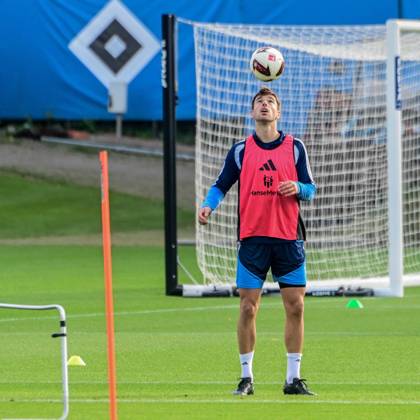Mario Vuskovic: HSV in Action—Germany, Hamburg, Volksparkstadion, Soccer, Bundesliga 1, Hamburger SV Training Session