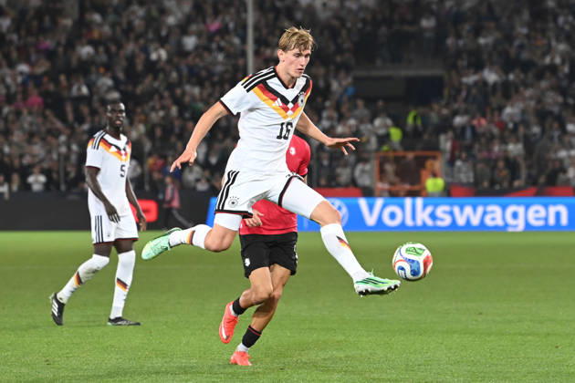 Alyosha KEMLEIN GER Play, Individual Play, Soccer International Match, U21, European Championship Qualifier, Germany vs. Georgia 2–0 on October 6, 2026, Schueco Arena, Bielefeld, Â