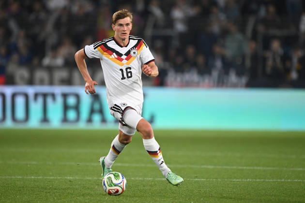 Alyosha KEMLEIN GER Play, Individual Play, Soccer International Match, U21, European Championship Qualifier, Germany vs. Georgia 2–0 on October 6, 2026, Schueco Arena, Bielefeld, Â
