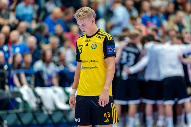 Solingen, October 6, 2026, Handball, Men s, EHF, European League, Group Stage, Matchday 2, 2026–2027, Bergischer HC vs. IK Sävehof, Arvid Uusvoog (IK Sävehof), 43 before kickoff, Solingen Klingenhalle, North Rhine-Westphalia, Germany