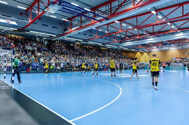 Solingen, October 6, 2026, Handball, Men s, EHF, European League, Group Stage, Matchday 2, 2026–2027, Bergischer HC vs. IK Sävehof, Full house at the Klingenhalle during the Solingen match, Klingenhalle, North Rhine-Westphalia, Germany