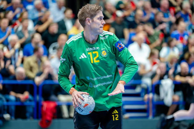Solingen, October 6, 2026, Handball, Men s, EHF, European League, Group Stage, Matchday 2, 2026–2027, Bergischer HC vs. IK Sävehof, Peter Johannesson (IK Sävehof), 12 during the game at Klingenhalle in Solingen, North Rhine-Westphalia, Germany