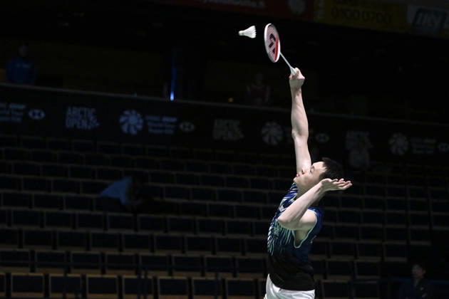 Chi Yu Jen of Taiwan in action during the badminton Clash of Clans Arctic Open 2026 tournament in Vantaa, Finland on 7th October, 2026. - ANTTI AIMO-KOIVISTO Vantaa Finland DcvT3qol8Ew  Copyright: xAnttixAimo-Koivistox DcvT3qol8Ew