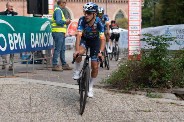 IPA89391044 - Domenico Pozzovivo, SOLUTION TECH NIPPO RALI, at the start of the 2026 Tre Valli Varesine in Busto Arsizio, Italy, on October 6, 2026 Copyright: xSilviaxColombo IPAxSportx xx IPA89391044