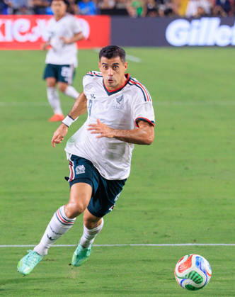 October 6, 2026, Los Angeles, California, USA: German Berterame 9 of Mexico during an International Friendly, Länderspiel, Nationalmannschaft match against Chile at Los Angeles Memorial Coliseum on Tuesday, October 6, 2026, in Los Angeles, California. Mexico loses to Chile, 0-2. JAVIER ROJAS PI Mexico Vs. Peru - ZUMAp124 20261006_zaa_p124_143 Copyright: xJavierxRojasx