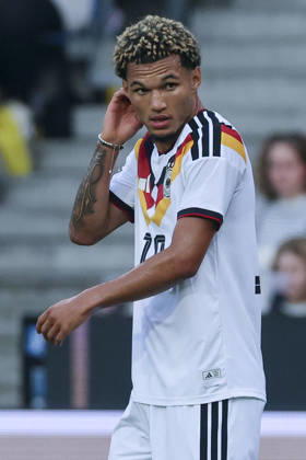 Paris Brunner of Germany looks dejected during the UEFA Under-21 EURO qualifier between Germany U21 and Georgia U21 at Almstadion on October 6, 2026, in Bielefeld, Germany. Photo by Marco Steinbrenner, DeFodi Images
