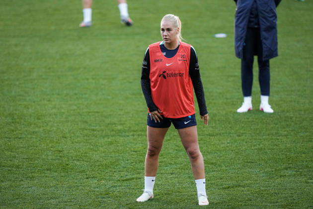 Women s National Soccer Team Prepares for World Cup Qualifiers Oslo, October 7, 2026 Cathinka Cecilie Friis Tandberg during a training session at Ullevaal Stadium, ahead of the World Cup qualifier against Romania. The matches will be played on October 9 at Arcul de Triumf Stadium in Bucharest and on October 13 at Ullevaal Stadium in Oslo. Photo: Beate Oma Dahle, NTB, Oslo, Norway. EDITORIAL USE ONLY. RESTRICTED USE FOR BETTING COMPANIES. Copyright: xBeatexOmaxDahlex xNTBx