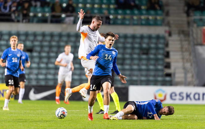 06.10.2026, Tallinn. Football Nations League. Estonia VS Iceland 0:0. Photo Tairo Lutter, Postimees Tallinn Harjumaa Estonia 1TL06OCT26A33 Copyright: xTairoxLutterx 14 Patrik Kristal