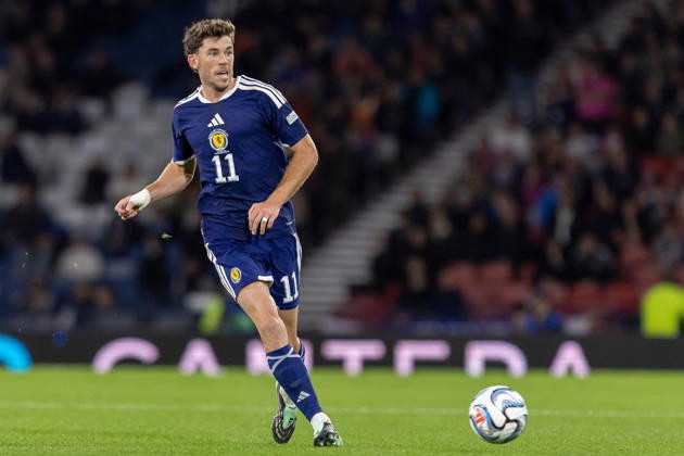 Scotland v Slovenia, UEFA Nations League Ryan Christie of Scotland national team, Nationalteam during the UEFA Nations League League B Group B1 between Scotland and Slovenia. Barclays Hampden, Hampden Park, Glasgow, Scotland. 6 October 2026. Hampden Park Barclays Hampden Glasgow Scotland Editorial use only , Copyright: xColinxPoultneyx PSI-24964-0078