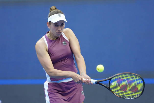 2026 China Open Women s Singles Round of 16 match in Beijing - 07 Oct. Elise Mertens of Belgium seen in action against Coco Gauff of the United States (Not in picture) during Women s Singles Round of 16 match on day eight of China Open at the National Tennis Center. Beijing China Copyright: xPolyxFeix xSOPAxImagesx 20261007_7007_097