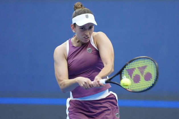 2026 China Open Women s Singles Round of 16 match in Beijing - 07 Oct. Elise Mertens of Belgium seen in action against Coco Gauff of the United States (Not in picture) during Women s Singles Round of 16 match on day eight of China Open at the National Tennis Center. Beijing China Copyright: xPolyxFeix xSOPAxImagesx 20261007_7008_110