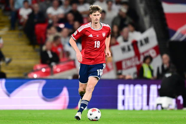 England v Czechia, UEFA Nations League Czechia midfielder Roman Macek (19) sprints forward with the ball during the UEFA Nations League match between England and Czechia at Wembley Stadium, London, UK on 6 October 2026. London Wembley Stadium Greater London UK Editorial use only , Copyright: xDennisxGoodwinx PSI-24957-0079