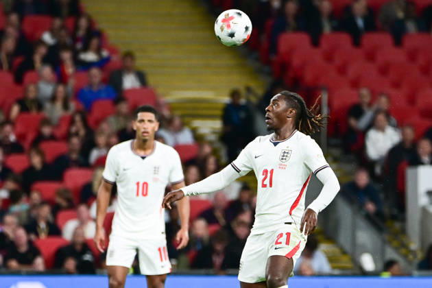 England v Czechia, UEFA Nations League England midfielder Ebereche Eze (21) has eyes on the ball during the UEFA Nations League match between England and Czechia at Wembley Stadium, London, UK on 6 October 2026. London Wembley Stadium Greater London UK Editorial use only , Copyright: xDennisxGoodwinx PSI-24957-0087