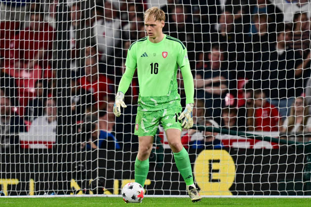 England v Czechia, UEFA Nations League Czechia goalkeeper Lukas Hornicek (16) during the UEFA Nations League match between England and Czechia at Wembley Stadium, London, UK on 6 October 2026. London Wembley Stadium Greater London UK Editorial use only , Copyright: xDennisxGoodwinx PSI-24957-0088