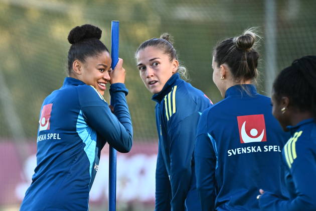 STOCKHOLM, SWEDEN, October 7, 2026 Felicia Schröder as the women s national team trains at Bosön ahead of the playoff for the 2027 World Cup STOCKHOLM, SWEDEN x10090x Copyright: xClaudioxBresciani TTx THE WOMEN S NATIONAL TEAM TRAINS BEFORE THE PLAYOFFS