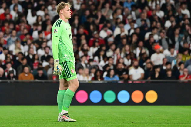 England v Czechia, UEFA Nations League Czechia goalkeeper Lukas Hornicek (16) during the UEFA Nations League match between England and Czechia at Wembley Stadium, London, UK on 6 October 2026. London Wembley Stadium Greater London UK Editorial use only , Copyright: xDennisxGoodwinx PSI-24957-0108