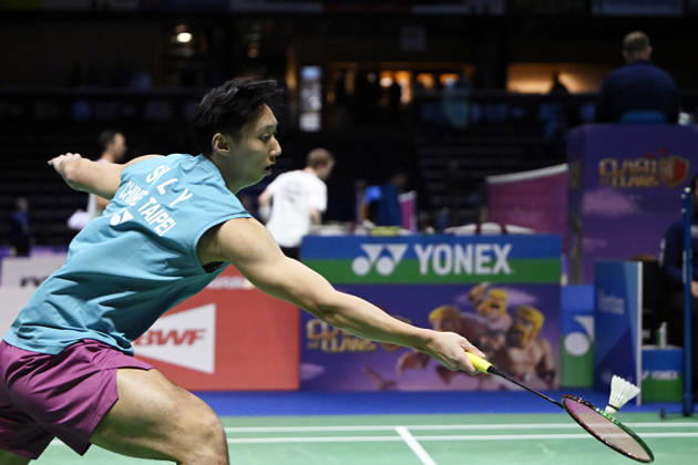 Su Li Yang of Taiwan in action during the badminton Clash of Clans Arctic Open 2026 tournament in Vantaa, Finland, on October 7, 2026. - ANTTI AIMO-KOIVISTO Vantaa Finland kH1_8ujmpic  Copyright: xAnttixAimo-Koivistox kH1_8ujmpic