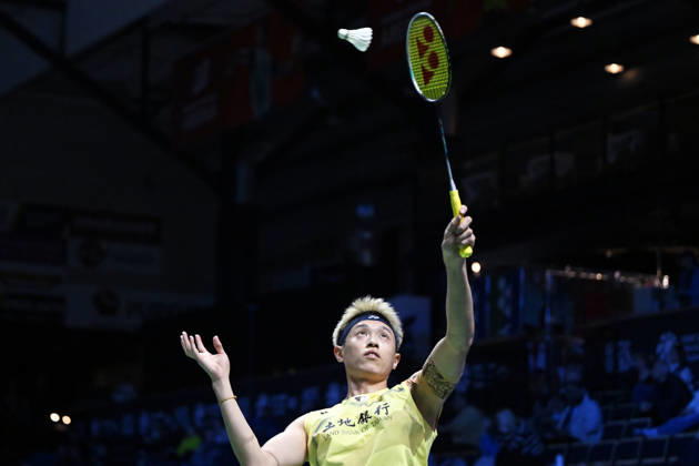 Lin Chun-Yi of Taiwan in action during the badminton Clash of Clans Arctic Open 2026 tournament in Vantaa, Finland, on October 7, 2026. - ANTTI AIMO-KOIVISTO Vantaa Finland xM8GYobPrsQ Copyright: xAnttixAimo-Koivistox xM8GYobPrsQ