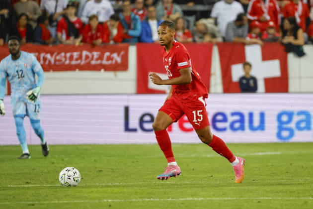Djibril Sow Switzerland, 15 on the Ball, Switzerland, UEFA, Nations League, Matchday 4, Switzerland vs. North Macedonia, October 6, 2026, Lucerne Swissporarena, Switzerland Copyright: xGrantxHubbsx