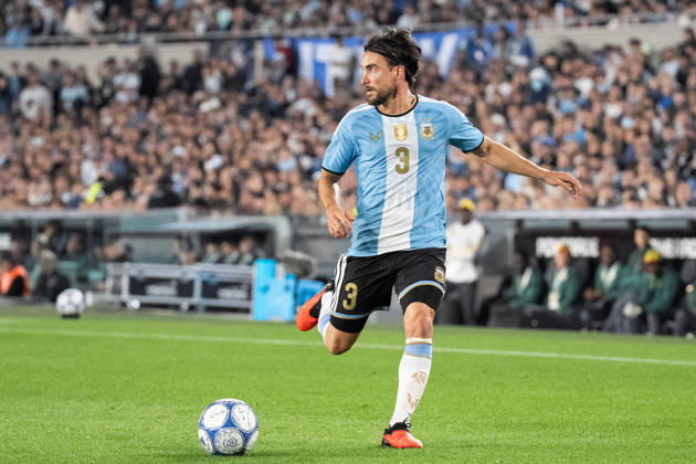 BUENOS AIRES, ARGENTINA - OCTOBER 6: Nicolas Tagliafico of Argentina runs with the ball during the International Friendly, Länderspiel, Nationalmannschaft football match between Argentina and Benin, at the Estadio Monumental Antonio V. Liberti, on October 6, 2026, in Buenos Aires, Argentina. Richard Callis Fotoarena (Richard Callis SPP) Copyright: xRichardxCallisx xSPPx spp-en-RiCa-3026211