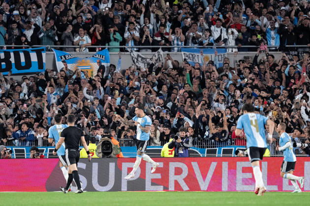 BUENOS AIRES, ARGENTINA - OCTOBER 6: Nicolas Otamendi of Argentina celebrates after scoring the team s first goal during the International Friendly, Länderspiel, Nationalmannschaft football match between Argentina and Benin, at the Estadio Monumental Antonio V. Liberti, on October 6, 2026, in Buenos Aires, Argentina. Richard Callis Fotoarena (Richard Callis SPP) Copyright: xRichardxCallisx xSPPx spp-en-RiCa-3026263