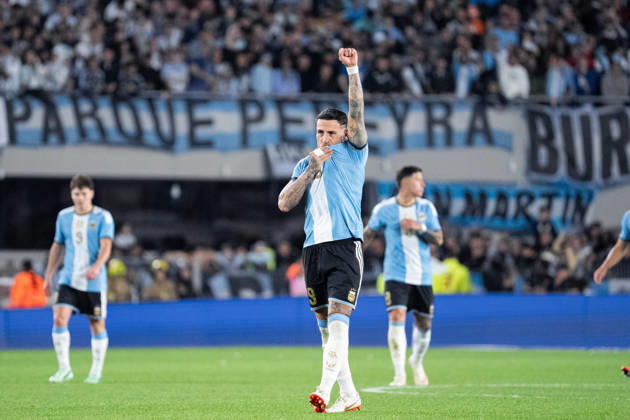 BUENOS AIRES, ARGENTINA - OCTOBER 6: Nicolas Otamendi of Argentina celebrates after scoring the team s first goal during the International Friendly, Länderspiel, Nationalmannschaft football match between Argentina and Benin, at the Estadio Monumental Antonio V. Liberti, on October 6, 2026, in Buenos Aires, Argentina. Richard Callis Fotoarena (Richard Callis SPP) Copyright: xRichardxCallisx xSPPx spp-en-RiCa-3026266