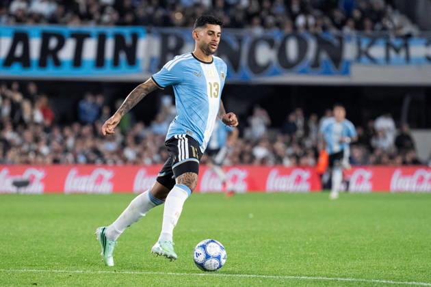 BUENOS AIRES, ARGENTINA - OCTOBER 6: Cristian Romero of Argentina runs with the ball during the International Friendly, Länderspiel, Nationalmannschaft football match between Argentina and Benin, at the Estadio Monumental Antonio V. Liberti, on October 6, 2026, in Buenos Aires, Argentina. Richard Callis Fotoarena (Richard Callis SPP) Copyright: xRichardxCallisx xSPPx spp-en-RiCa-3026261