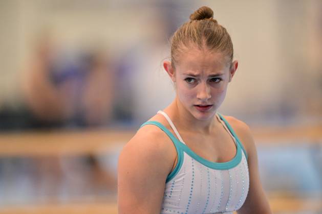 Belgian gymnast Mie De Wilde pictured during a training session of Belgium s artistic gymnastics team, Wednesday 7 October 2026, in Gent, ahead of the Worlds Championships in Rotterdam from 17 to 25 October 2026. DIRKxWAEM  x189042289x