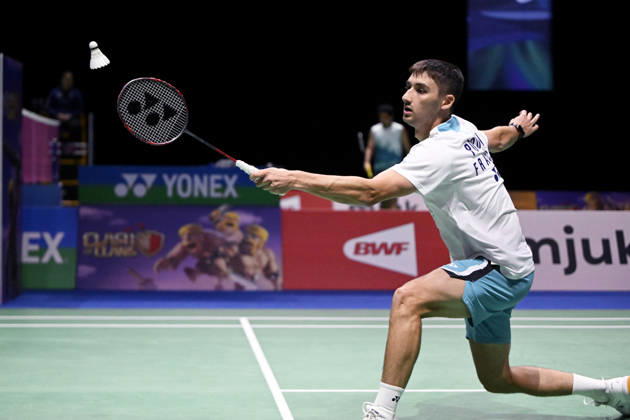 LKS 20261007 Christo Popov of France during the badminton Clash of Clans Arctic Open 2026 tournament in Vantaa, Finland, on October 7, 2026. - ANTTI AIMO-KOIVISTO Vantaa Finland qAmYZEvAgR4  Copyright: xAnttixAimo-Koivistox qAmYZEvAgR4
