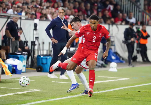 October 6, 2026, Lucerne, Switzerland, Thermoplan Arena, Men s Soccer, 2026–2027 Season, Nations League, Switzerland vs. North Macedonia, 3–0, Photo by Sascha Britschgi (SUI), Single Frame, Action Shot