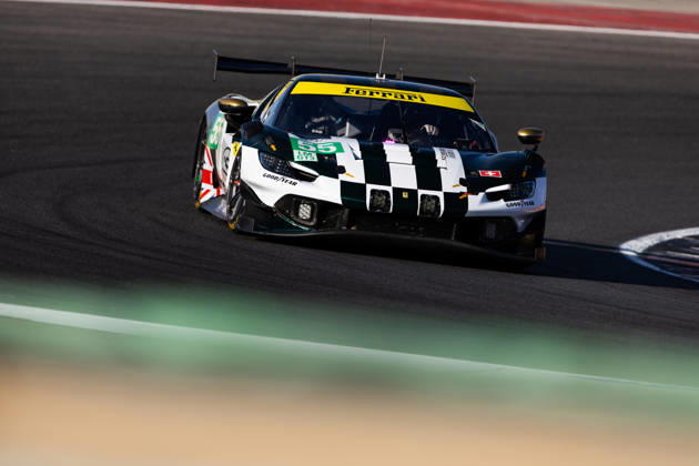 AUTO - ELMS - 4 HOURS OF PORTIMAO 2026 55 CAMERON Duncan (gbr), PEREL David (rsa), GRIFFIN Matthew (irl), Spirit of Race, Ferrari 296 LMGT3 Evo, LMGT3, action during the 4 Hours of Portimao 2026, 6th round of the 2026 European Le Mans Series on the Autodromo Internacional do Algarve from October 8 to 10, 2026 in Portimao, Portugal - Copyright: xJoaoxFilipex