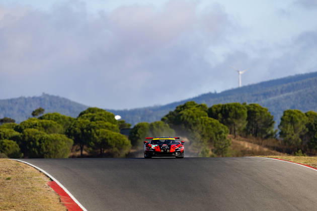 AUTO - ELMS - 4 HOURS OF PORTIMAO 2026 51 SAMANI Charles-Henri (fra), LAURSEN Conrad (den), RIGON Davide (ita), AF Corse, Ferrari 296 LMGT3 Evo, LMGT3, action during the 4 Hours of Portimao 2026, 6th round of the 2026 European Le Mans Series on the Autodromo Internacional do Algarve from October 8 to 10, 2026 in Portimao, Portugal -  Copyright: xJoaoxFilipex