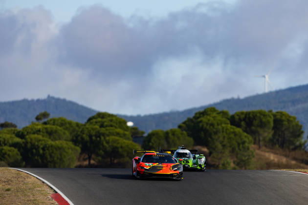 AUTO - ELMS - 4 HOURS OF PORTIMAO 2026 74 GILBERT Andrew (uae), RUEDA Fran (esp), LEROUX Romain (fra), Kessel Racing, Ferrari 296 LMGT3 Evo, LMGT3, action during the 4 Hours of Portimao 2026, 6th round of the 2026 European Le Mans Series on the Autodromo Internacional do Algarve from October 8 to 10, 2026 in Portimao, Portugal -  Copyright: xJoaoxFilipex