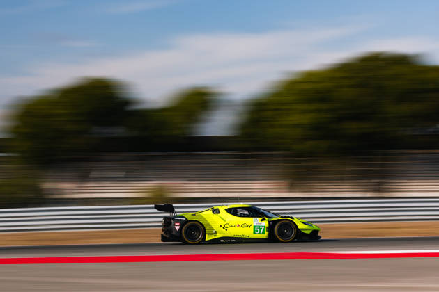 AUTO - ELMS - 4 HOURS OF PORTIMAO 2026 57 KIMURA Takeshi (jpn), JAUBERT Mathys (fra), SERRA Daniel (bra), Kessel Racing, Ferrari 296 LMGT3 Evo, LMGT3, action during the 4 Hours of Portimao 2026, 6th round of the 2026 European Le Mans Series on the Autodromo Internacional do Algarve from October 8 to 10, 2026 in Portimao, Portugal - Copyright: xJoaoxFilipex