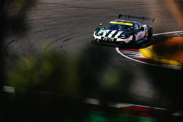 AUTO - ELMS - 4 HOURS OF PORTIMAO 2026 55 CAMERON Duncan (gbr), PEREL David (rsa), GRIFFIN Matthew (irl), Spirit of Race, Ferrari 296 LMGT3 Evo, LMGT3, action during the 4 Hours of Portimao 2026, 6th round of the 2026 European Le Mans Series on the Autodromo Internacional do Algarve from October 8 to 10, 2026 in Portimao, Portugal - Copyright: xJoaoxFilipex
