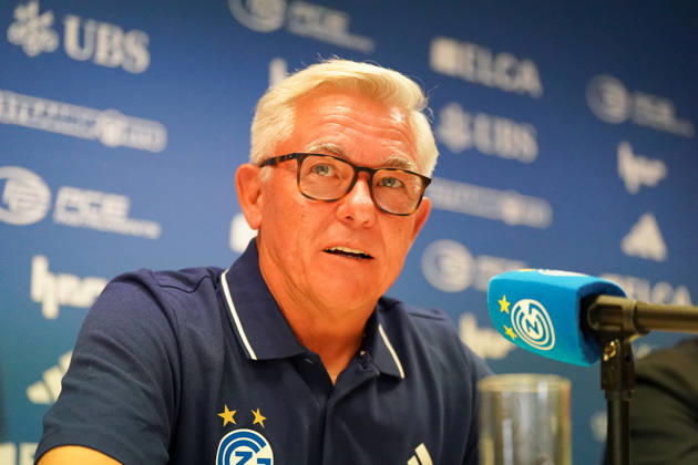 Switzerland, Zurich Soccer Grasshopper Club Zurich Introduction of Head Coach Olaf Janßen Press Conference Zurich Facial expressions, emotions, press conference, media Copyright: xJOERANxSTEINSIEKx