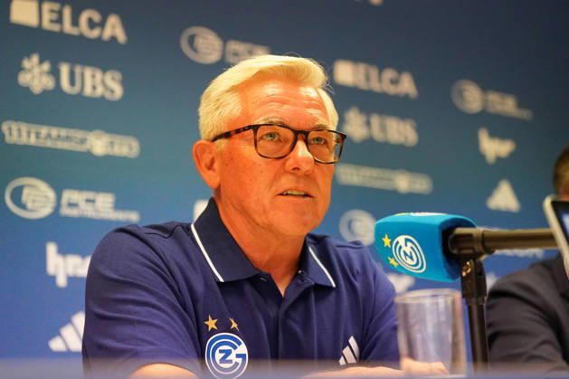 Switzerland, Zurich Soccer Grasshopper Club Zurich Introduction of Head Coach Olaf Janßen Press Conference Zurich Facial expressions, emotions, press conference, media Copyright: xJOERANxSTEINSIEKx