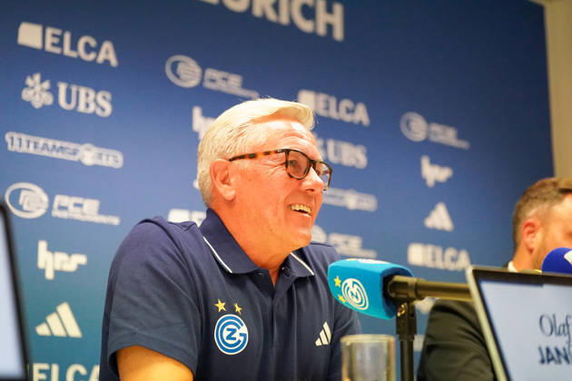 Switzerland, Zurich Soccer Grasshopper Club Zurich Introduction of Head Coach Olaf Janßen Press Conference Zurich Facial expressions, emotions, press conference, media Copyright: xJOERANxSTEINSIEKx
