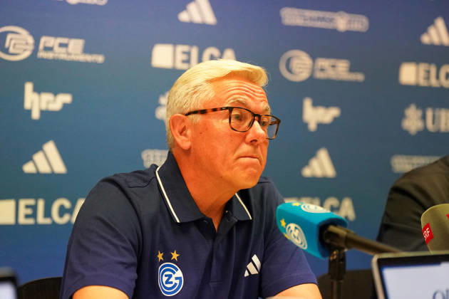 Switzerland, Zurich Soccer Grasshopper Club Zurich Introduction of Head Coach Olaf Janßen Press Conference Zurich Facial expressions, emotions, press conference, media Copyright: xJOERANxSTEINSIEKx