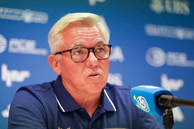 Switzerland, Zurich Soccer Grasshopper Club Zurich Introduction of Head Coach Olaf Janßen Press Conference Zurich Facial expressions, emotions, press conference, media Copyright: xJOERANxSTEINSIEKx