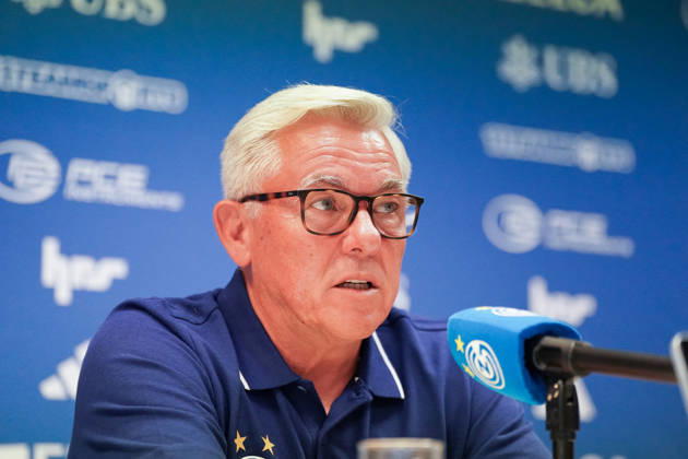 Switzerland, Zurich Soccer Grasshopper Club Zurich Introduction of Head Coach Olaf Janßen Press Conference Zurich Facial expressions, emotions, press conference, media Copyright: xJOERANxSTEINSIEKx