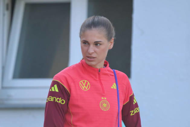 Eppelheim, Germany, October 7, 2026 German Women s National Soccer Team Training Friendly Match: Germany vs. Australia Pictured: Jule Brand, Germany Copyright: HMBxMedia MadeleinexFantini