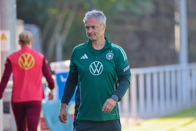 Eppelheim, Germany, October 7, 2026 German Women s National Soccer Team Training Friendly Match: Germany vs. Australia Pictured: National Team Coach Christian Wück (Wueck), Germany Copyright: HMBxMedia MadeleinexFantini