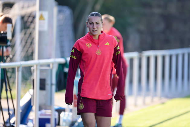 Eppelheim, Germany, October 7, 2026 German Women s National Soccer Team Training Friendly Match: Germany vs. Australia Pictured: Carlotta Wamser, Germany Copyright: HMBxMedia MadeleinexFantini