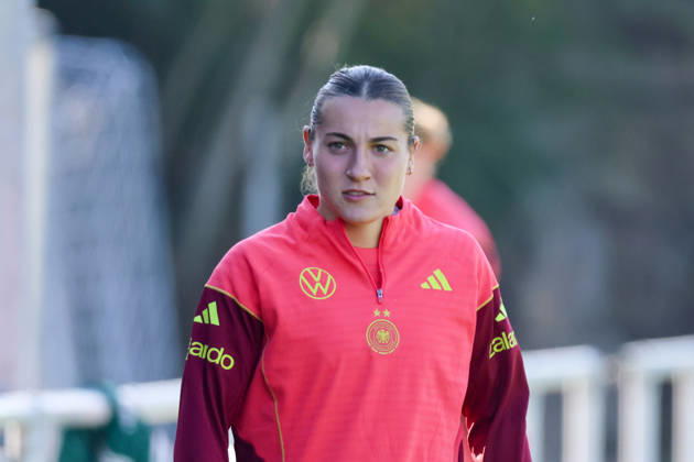 Eppelheim, Germany, October 7, 2026 German Women s National Soccer Team Training Friendly Match: Germany vs. Australia Pictured: Carlotta Wamser, Germany Copyright: HMBxMedia MadeleinexFantini