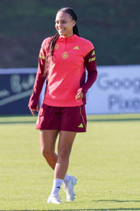 Eppelheim, Germany, October 7, 2026 German Women s National Soccer Team Training Friendly Match: Germany vs. Australia Pictured: Lisa Baum, Germany Copyright: HMBxMedia MadeleinexFantini